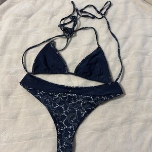 Frankie’s blue bandana bikini TOP